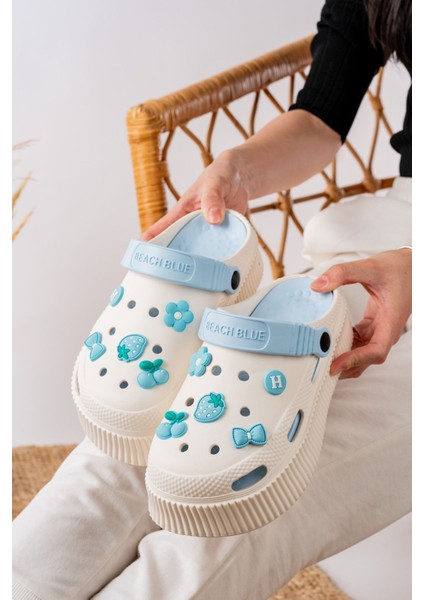 Yüksek Tabanlı Deniz Sabo Doktor Hemşire Hastane Comfort Sandalet