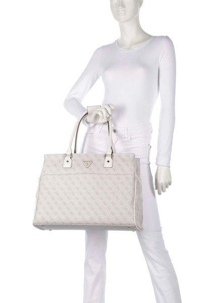 Kadın Krem Jesco Shopper Tote Çanta