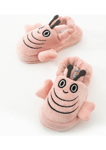 Arı Figürlü Çocuk ve Bebek Panduf Kaydırmaz Taban Ev Ayakkabısı