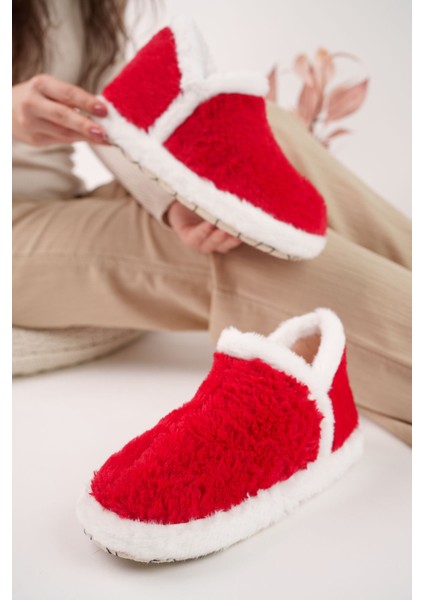 Kadın Hafif Pofuduk Panduf Ses Yapmaz Kalın Taban Ev Ayakkabısı