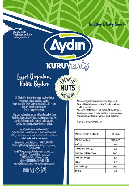 Kuruyemiş Kızartılmış Kaju 500 gr fırsatları