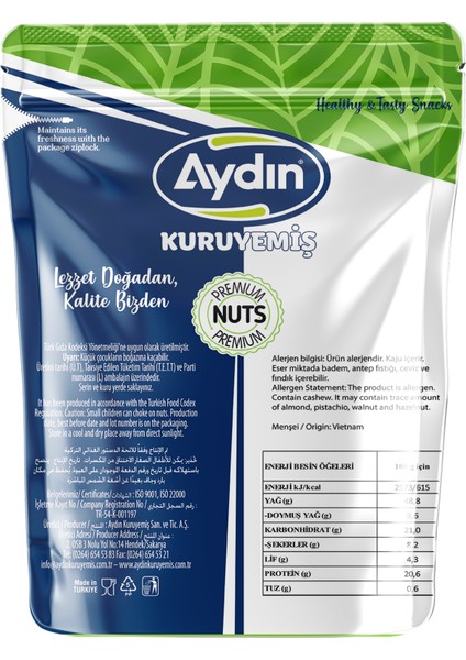Kuruyemiş Kavrulmuş Kaju 1000 gr