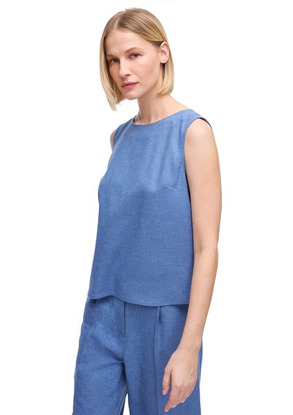 Mavi Torp Regular Fit Yuvarlak Yaka Bluz fırsatları