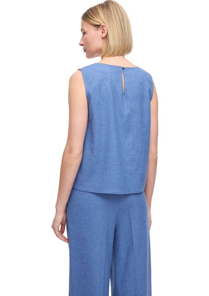 Mavi Torp Regular Fit Yuvarlak Yaka Bluz indirimleri