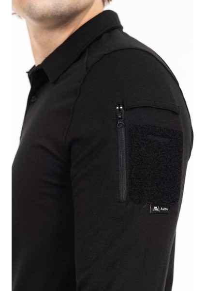 Polo Yaka Uzun Kollu Takti̇k T-Shirt modelleri