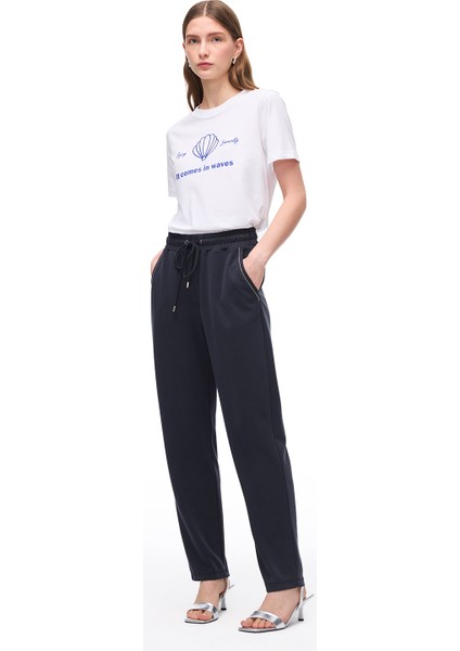 Siyah Elkes Regular Fit Yüksek Bel Esf