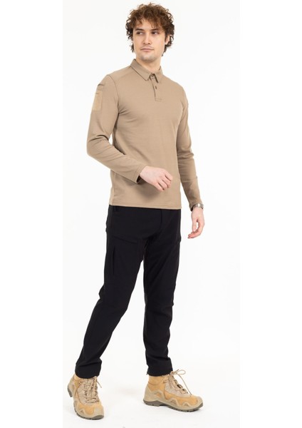 Polo Yaka Uzun Kollu Takti̇k T-Shirt fırsatları