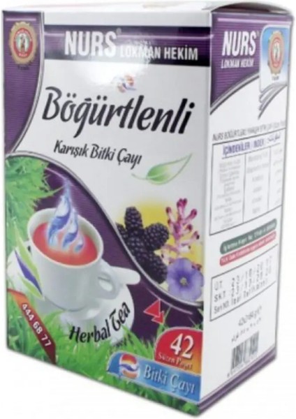 Böğürtlenli Bitki Çayı 42'li Süzen Poşet