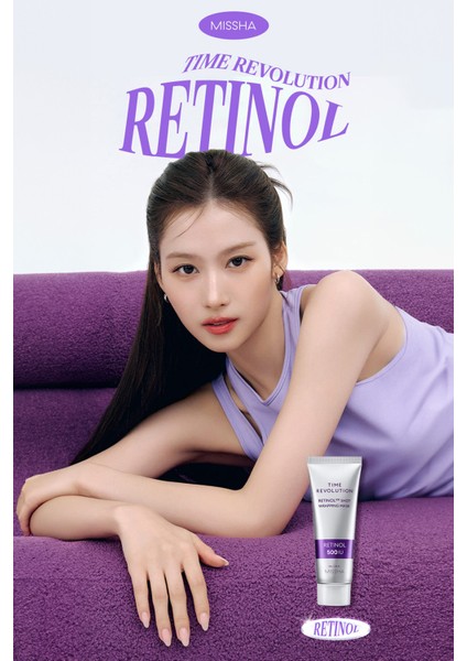 Retinol Içerikli Soyulabilen Maske Time Revolution Retinol 500 Shot Wrapping Mask