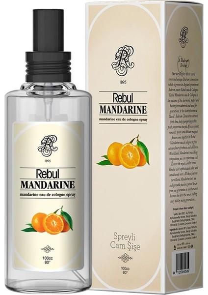 125ml Mandarine Spreyli Kolonya Pet