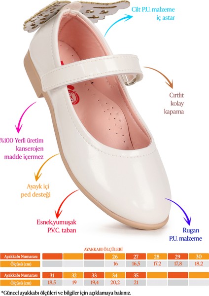 Friga Kelebek Cırtlı Kız Çocuk Babet Ayakkabı fiyatları