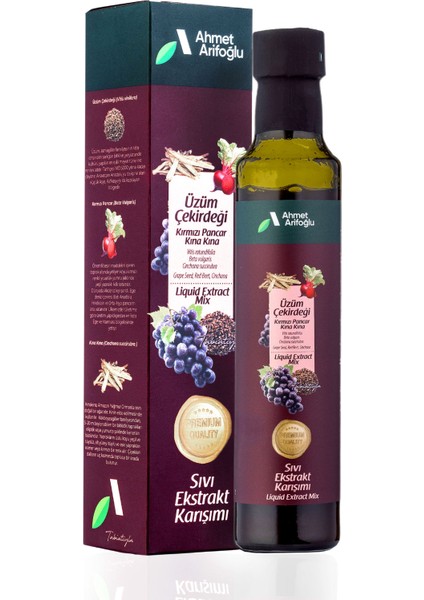 Üzüm Çekirdeği, Kırmızı Pancar, Kına Kına Sıvı Ekstraktı 225 ml