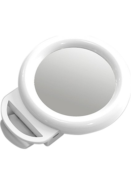 Mini Rgb Akıllı Telefon Sie Ayna ile Yeniden Şarj Edilebilir Halka Işığı (Yurt Dışından)