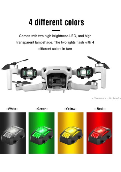 Startrc Drone Aydınlatma Işıkları Beyaz Kırmızı Yeşil Sarı Yüksek Parlaklık Djı Mavic Mini 2 Mavic Air 2 Fpv Için Kolay Kurulum (Yurt Dışından)