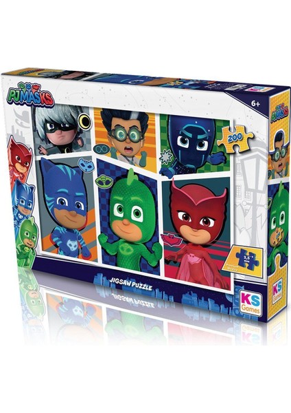PJM113 KS PJ Masks / 200 Parça Puzzle