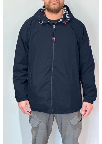 Büyük Beden Erkek Çift Taraflı Battal Yağmurluk 24726 Lacivert fiyatları