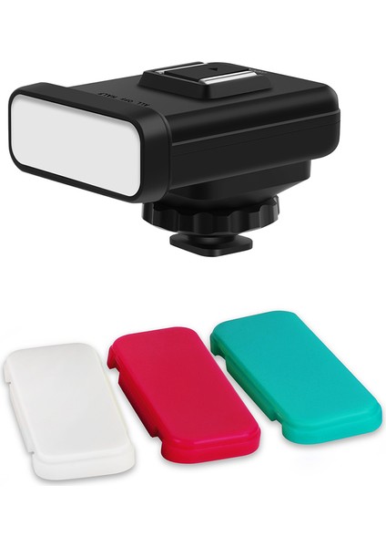 Ordro Sl-20 Kameraya Takılabilir LED Video Işığı Beyaz/kırmızı/yeşil Dahili Pil (Yurt Dışından)