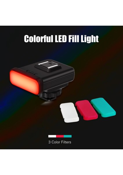 Ordro Sl-20 Kameraya Takılabilir LED Video Işığı Beyaz/kırmızı/yeşil Dahili Pil (Yurt Dışından) fiyatları
