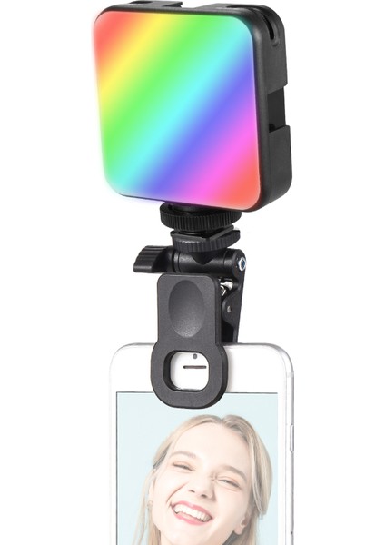 W64RGB Mini Takılabilir Rgb Video Işığı 2500K-9000K Parlaklık Ayarlayabilir 20 Aydınlatma Efekti (Yurt Dışından)