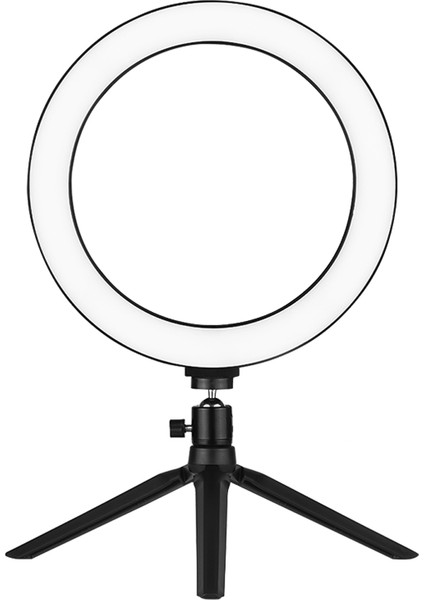 10 Inç LED Halka Işığı 3200K - 5500K Parlaklık Ayarlı 3 Işık Modu (Yurt Dışından)