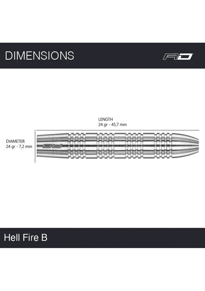 Hell Fire B % 80 Tungsten Çelik Uçlu Dart Oku modelleri