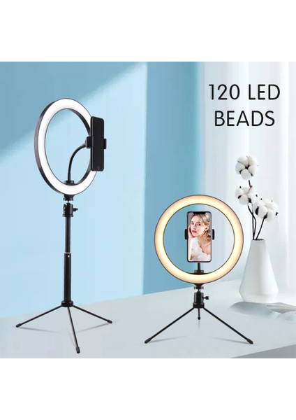 LED Halka Işığı Ayarlanabilir Tripod 3 Işık Modu 10 Parlaklık Seviyesi (Yurt Dışından) modelleri