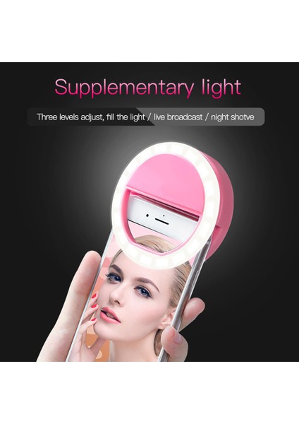 iPhone ve Tablet Için Beyaz Sie LED Halka Işığı (Yurt Dışından) fırsatları