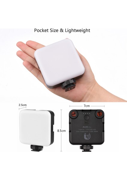 Rgb Cep LED Video Işığı 2500K - 9000K Parlaklık Ayarlanabilir CRI95+ (Yurt Dışından) modelleri