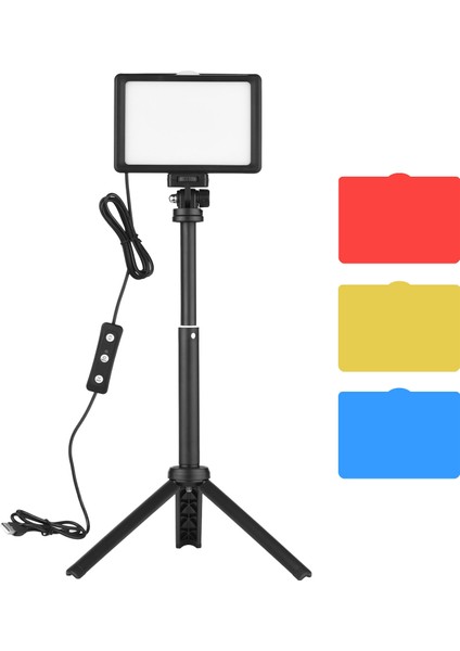 USB Video Konferans Işık Seti 5600K Parlaklık Ayarlı 180° Dönebilen (Yurt Dışından)