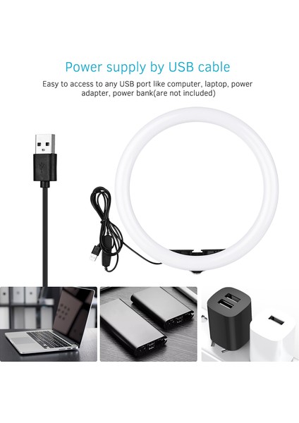 30 cm Video LED Halka Işığı 3 Renkli Parlaklık Ayarlı (Yurt Dışından) fiyatları