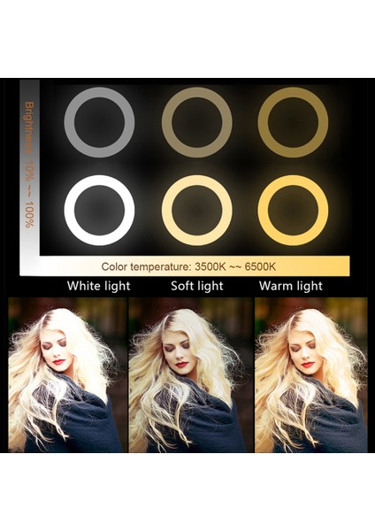 Lopicca 10 Inç Dairesel Canlı Doldurma Işığı Ark Pan-Tilt-Zoom Işığı (Yurt Dışından) fiyatları