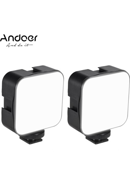 Mini LED Video Işığı 6500K Parlaklık Ayarlanabilir 5W Dslr Kameraya Uyumlu (Yurt Dışından)