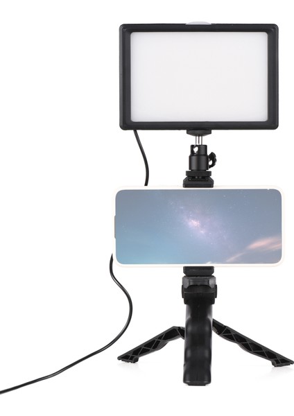 Masa Üstü Aydınlatma Seti LED Video Işığının Iki Renk Sıcaklığı 14 Seviye Parlaklık Ayarlanabilir (Yurt Dışından)