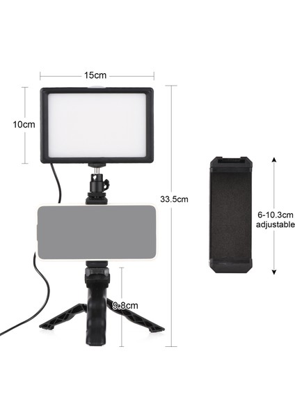 Masa Üstü Aydınlatma Seti LED Video Işığının Iki Renk Sıcaklığı 14 Seviye Parlaklık Ayarlanabilir (Yurt Dışından) fiyatları