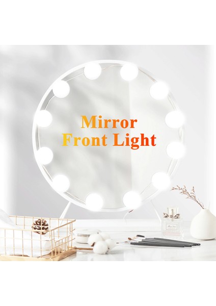 Ayna Ön Işığı Üç Renkli Dimming USB Makyaj Işığı (Yurt Dışından) fiyatları