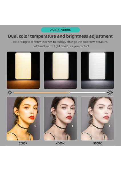 Cep LED Işığı 2500K - 9000K Renk Sıcaklığı Crı>95 Fotoğrafçılık Için (Yurt Dışından) modelleri