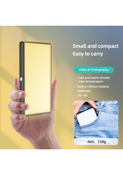 Cep LED Işığı 2500K - 9000K Renk Sıcaklığı Crı>95 Fotoğrafçılık Için (Yurt Dışından) fırsatları