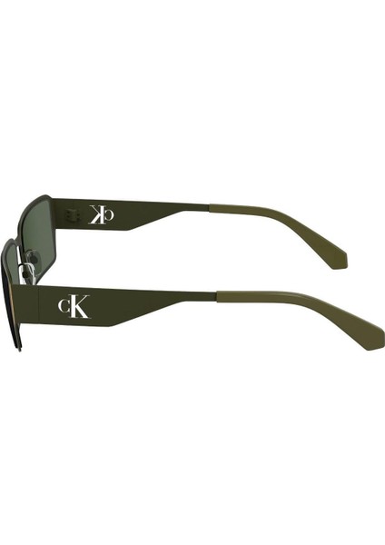 Ckj 24206S 309 56 Unisex Dikdörtgen Yeşil Metal Güneş Gözlüğü modelleri