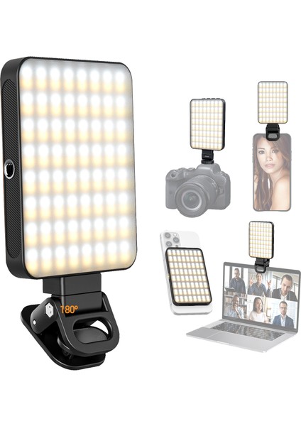 Manyetik LED Video Işığı 3000K - 6500K Parlaklık Ayarlanabilir Gömülü (Yurt Dışından)