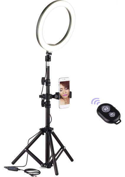 10 Inç LED Halka Işığı 3 Aydınlatma Modu Aydınlatma Seviyesi Ayarlanabilir (Yurt Dışından)