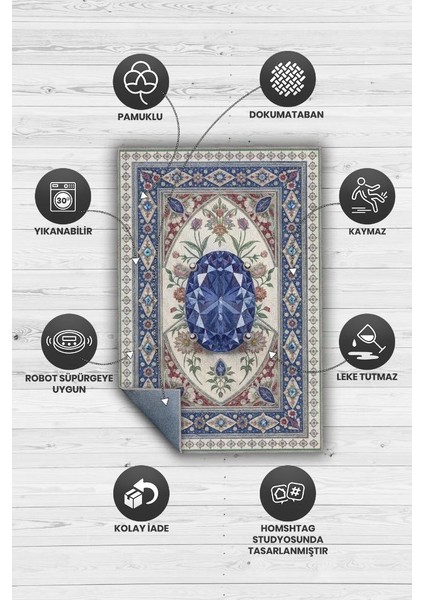 Tanzanit Taşı Halısı Mor Aura Renkli Aura Taşı Enerji Spiritüel Temalı Modern Halı fırsatları