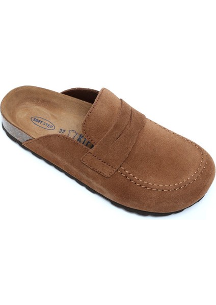Soft Step Unisex Süet Deri Sabo Mantar Terlik 36-46