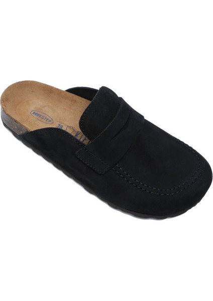 Soft Step Unisex Süet Deri Sabo Mantar Terlik 36-46