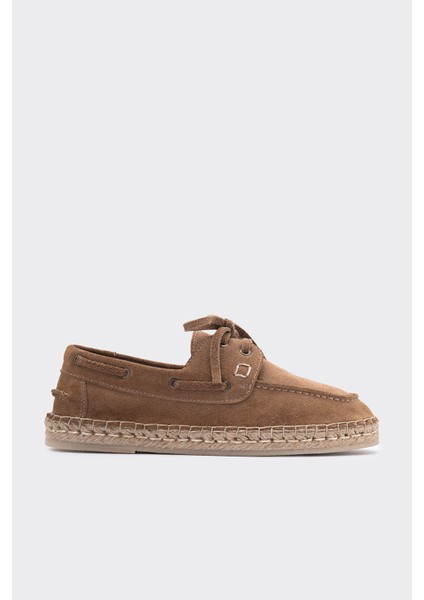 Mako Taba Deri Süet Kadın Espadril Makosen