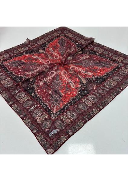 Soft Pamuklu Eşarp Bordo Serisi LDB9402