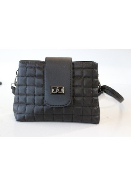 Kadın 25641 Kapitone 2 Gözlü Fermuarlı Düğmeli Askılı Kol Çantası fiyatları