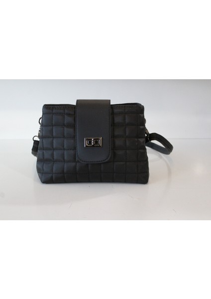 Kadın 25641 Kapitone 2 Gözlü Fermuarlı Düğmeli Askılı Kol Çantası modelleri