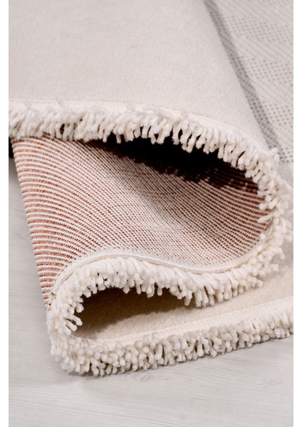 Ay ve Bulut Desenli Yuvarlak Çocuk Halısı – Dayanıklı, Kaymaz Pamuk Dokuma Tabanlı Halı (Oyun & Çocuk Odası İçin Uygun)