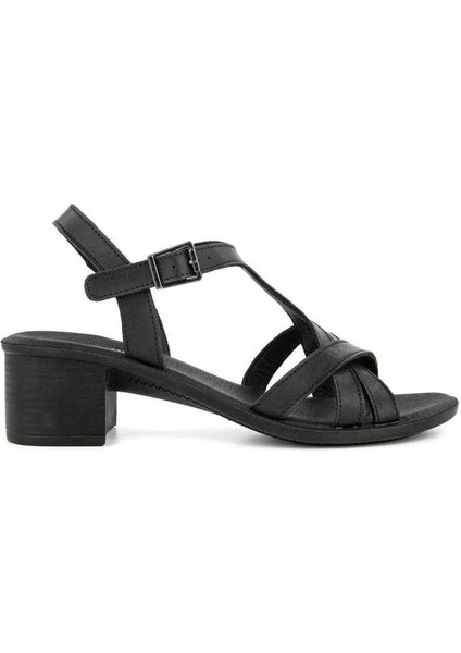 Demy 32002-001 Anatomik Taban Kadın Sandalet Siyah 36-40