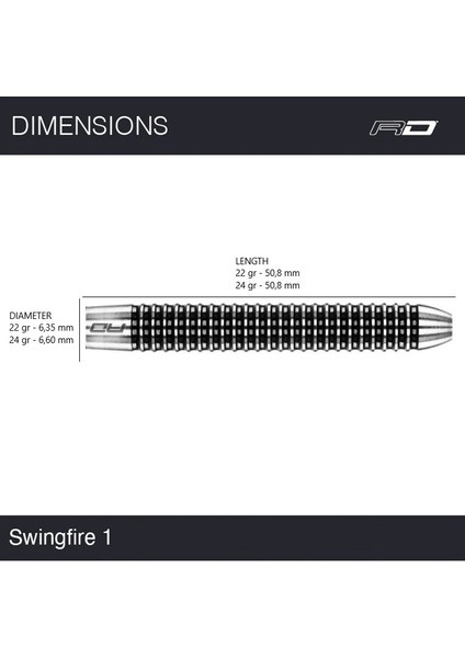 Flightmasters Swingfire 1 % 80 Tungsten Çelik Uçlu Dart Oku modelleri